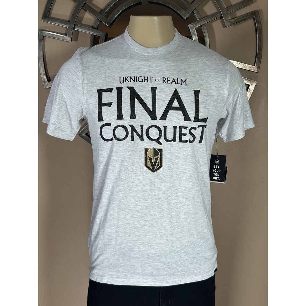 Vegas Golden Knights '47 Brand Uknight The Realm Final Conquest S Gray NWT